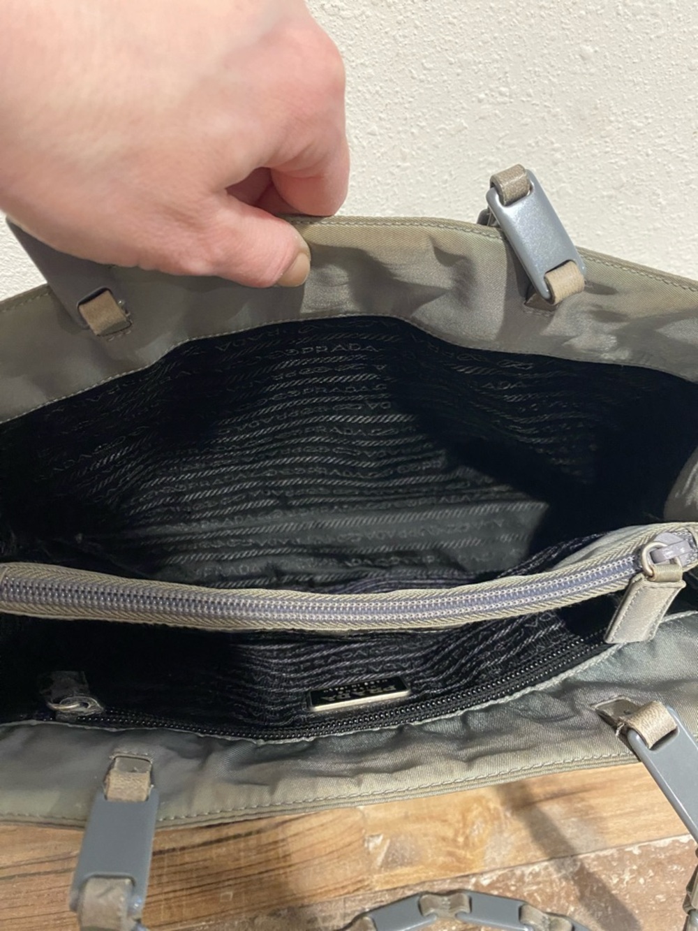 Prada Grey Nylon Tote Bag with COA - Picture 16 of 16